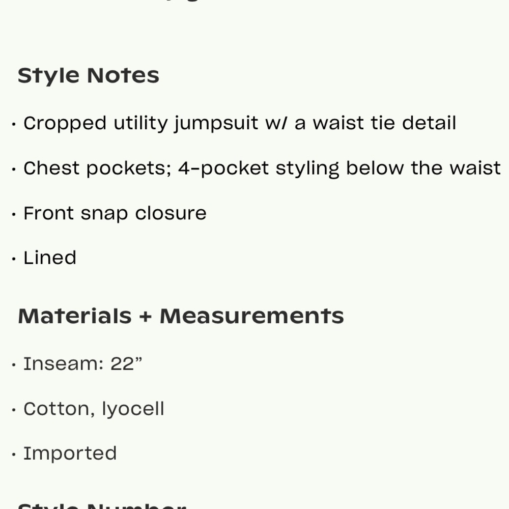 Anthropologie Olive Utility Jumpsuit - Picture 3 of 3